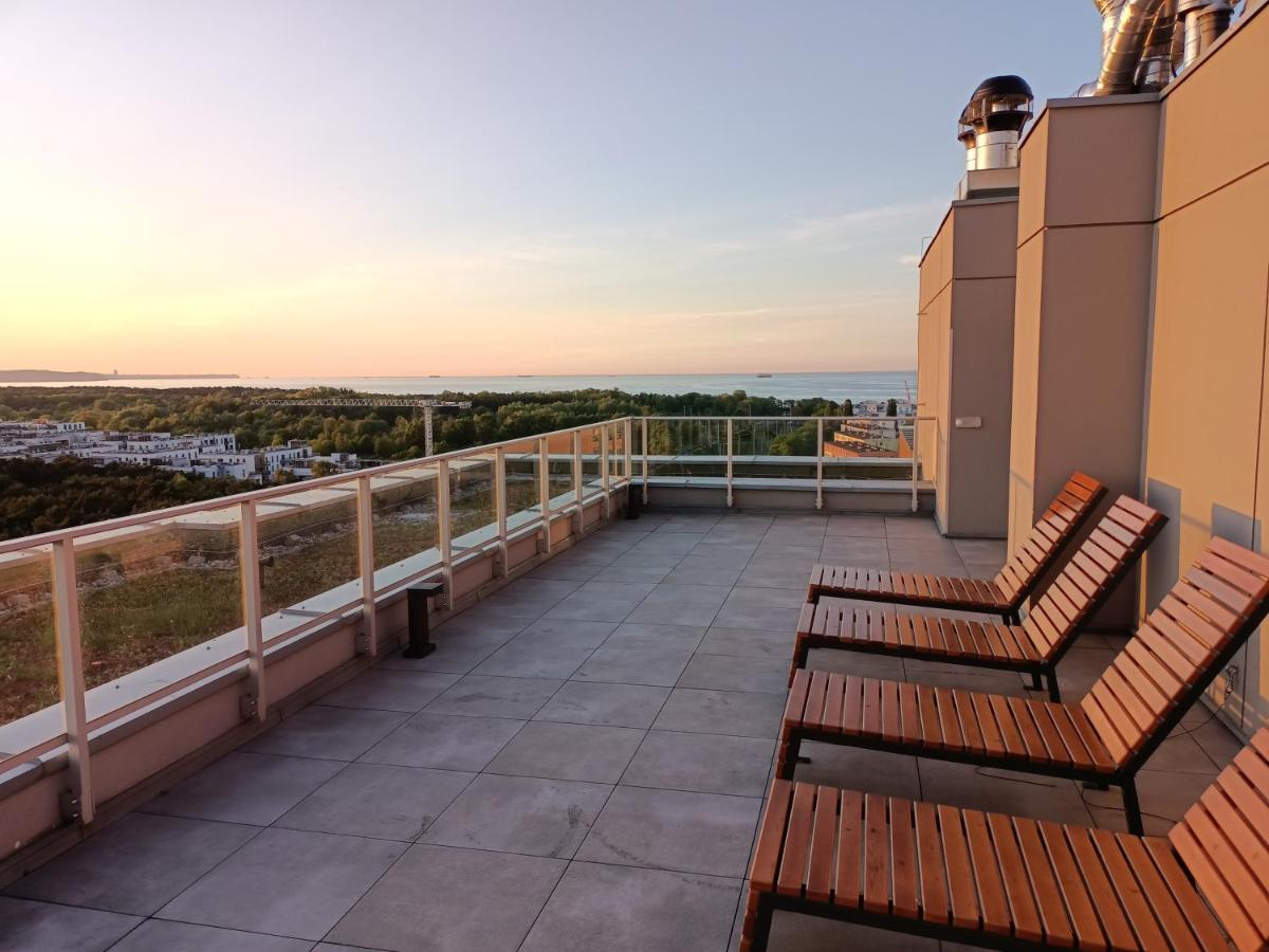 Appartamento Nowoczesny Apartament Z Widokiem Na Morze Danzica Esterno foto